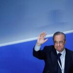 El presidente del Real Madrid, Florentino Pérez, durante la Asamblea General ordinaria de la entidad / Foto: Efe