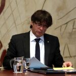El presidente de la Generalitat, Carles Puigdemont