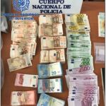 Imagen del dinero incautado