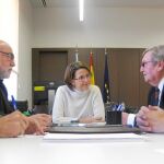 Cebrián se reunió con los dirigentes del Sindicato Central de Regantes del Acueducto Tajo-Segura