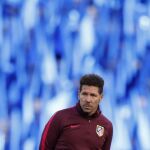 El técnico del Atlético Madrid, el argentino Diego Pablo Simeone