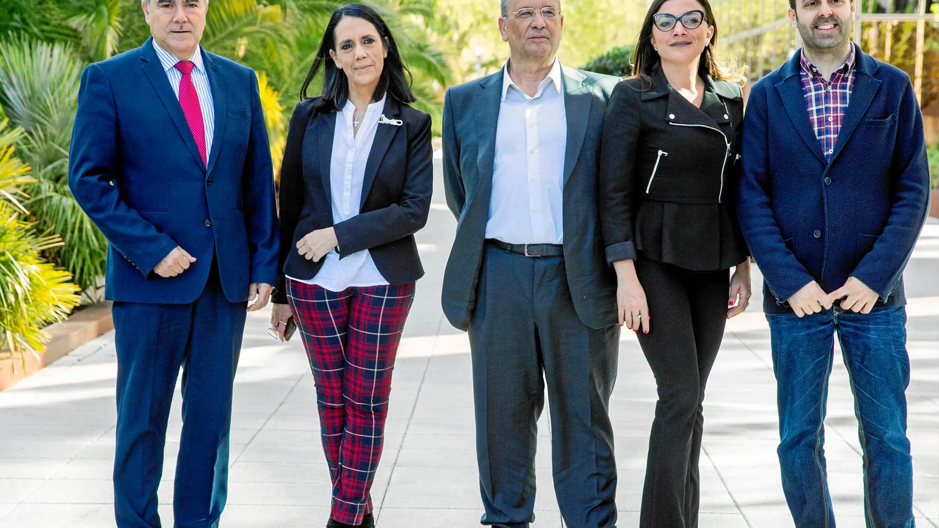 De izquierda a derecha, Federico Morán, Lola González, Enrique Maestu, María Jesús García-Alarilla y Rubén Durán / Foto: Gonzalo Pérez