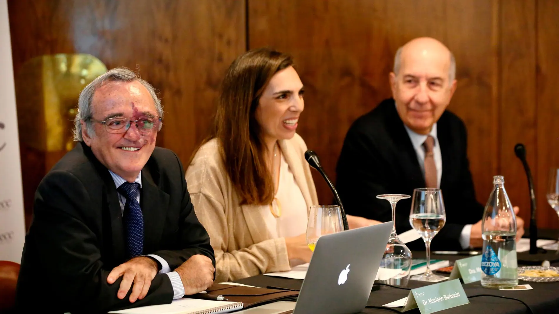 Los doctores Mariano Barbacid, Marta Puyol y Alfredo Carrato presentan los últimos avances en la investigación del cáncer de páncreas