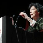 La ministra de Educación, Isabel Celaá, durante el foro Educar para el Siglo XXI que reunió a algunos de los grandes expertos en educación / Efe