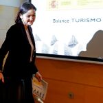 La ministra de Industria, Comercio y Turismo, Reyes Maroto, en la presentación del balance turístico de 2018/Foto: Efe