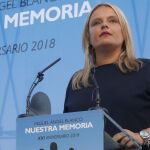 María del Mar Blanco en el acto homenaje a su hermano, Miguel Ángel Blanco, el pasado mes de julio. @ JESUS G. FERIA