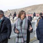 La consejera de Agricultura y Ganadería, Milagros Marcos, mantuvo un encuentro con los nuevos adjudicatarios del Centro Ecuestre