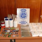 Imagen de las sustancias que ha incautado la Policía