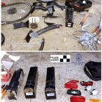 Fotografía facilitada por la Policía Nacional y la Policía Municipal de Madrid que han detenido a nueve personas integrantes de una banda especializada en el robo y desguace de bicicletas del servicio público, BiciMAD.