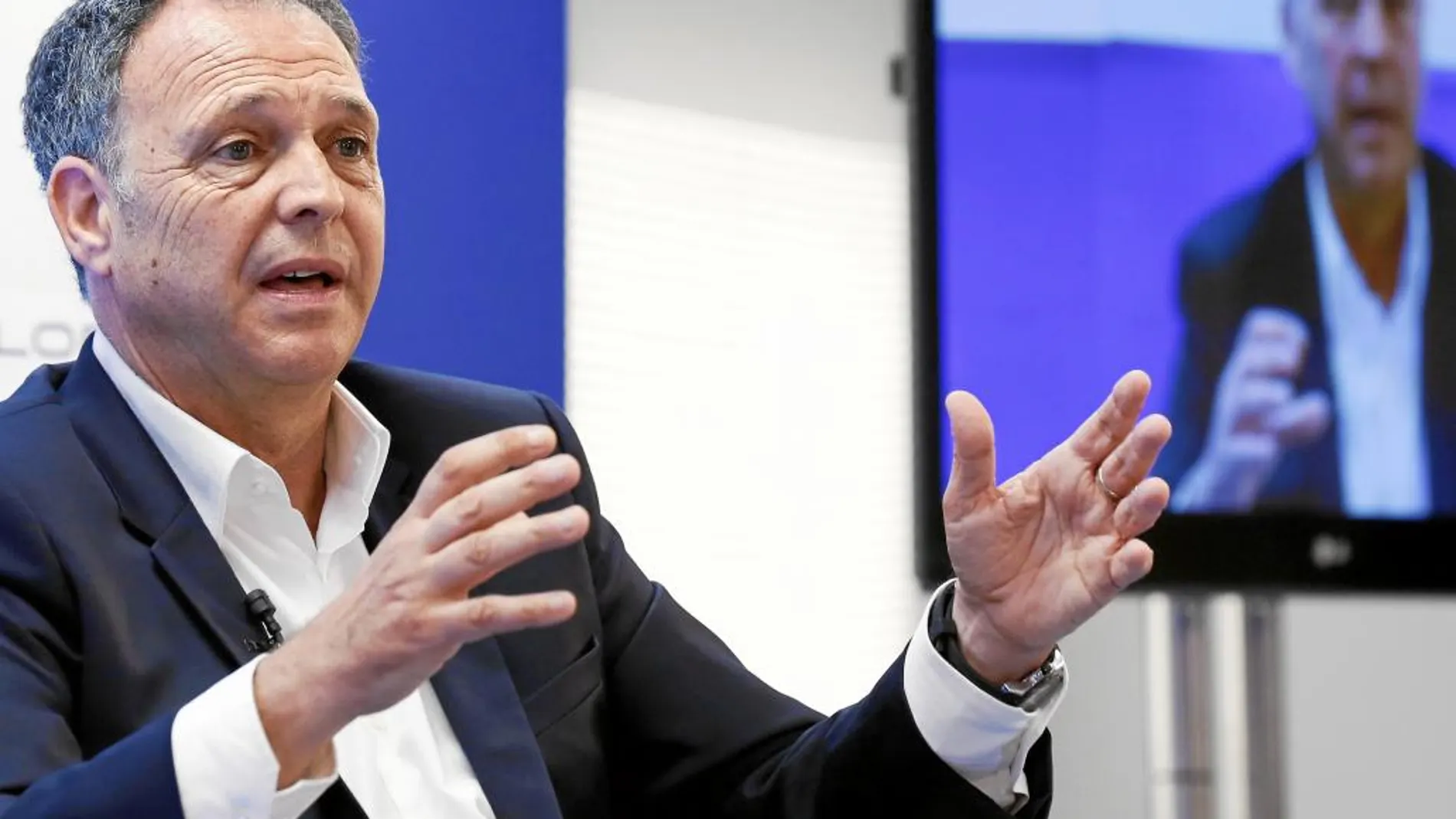 Joaquín Caparrós, durante el foro organizado ayer por la agencia Efe