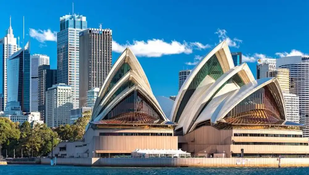 Vista frontal del Sydney Opera House