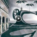 Imagen cedida por Artcurial que muestra "Máquina de coser con paraguas en un paisaje surrealista", una obra que muestra la intensa relación de Salvador Dalí con el séptimo arte y que será subastada el 4 diciembre.