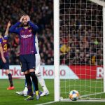 Piqué se lamenta tras fallar una ocasión
