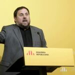 El presidente de ERC, Oriol Junqueras