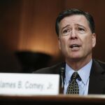 El director del FBI, James Comey, durante una audiencia ante el Comité de Justicia del Senado