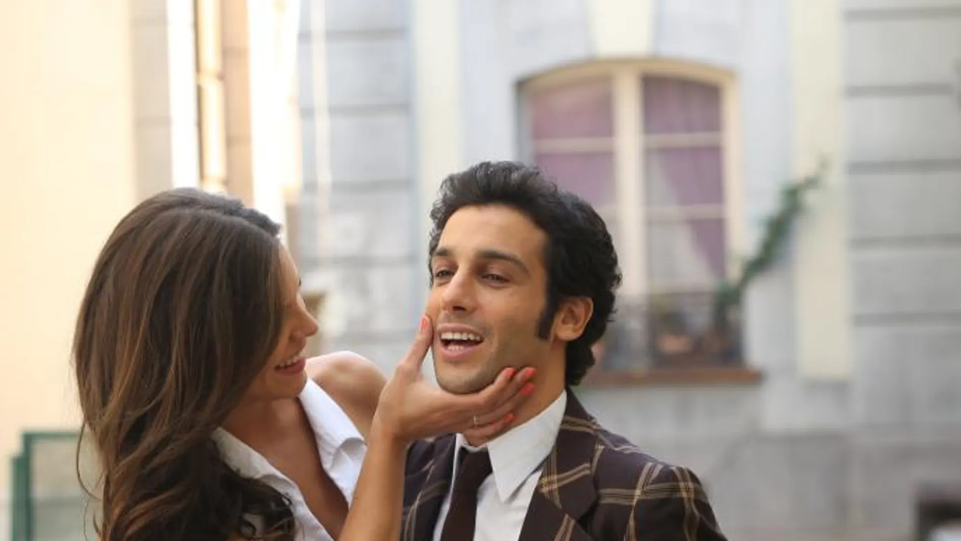 Lucía Martín Abello y Jonás Berami en la presentación