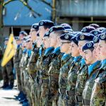 El Eurocuerpo, en uno de los últimos cambios de mando en Lehbach (Alemania) / Foto: Eurocorps