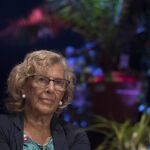 La regidora madrileña, Manuela Carmena, ayer en la presentación de la programación de Conde Duque
