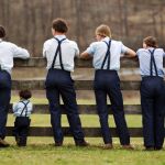 Un grupo de amish en Ohio, Estados Unidos