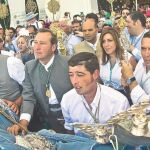Susana Díaz acompañó a la Hermandad de Triana en el Rocio en el año 2014