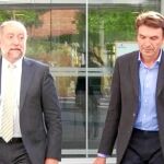 A la derecha, Josep Antoni Rosell, director de infraestructuras de la Generalitat