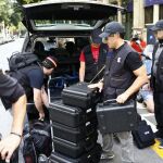Agentes de la Guardia Civil están registrando la sede de la fundación de Convergència, Catdem.