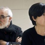 Rosario Porto y Alfonso Basterra (i), durante el juicio