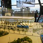 Maqueta expuesta por Baraka en su stand en la Feria Internacional de Cannes (Mapic) con la recreación de los 15.353 metros cuadrados comerciales en litigio