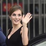 La Reina a su llegada al Teatro Real