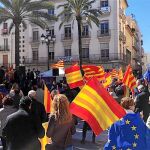 La plataforma Societat Civil Catalana lanzó su campaña en Vilanova i la Geltrú (Barcelona)