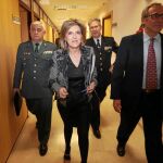 María José Salgueiro, momentos antes de presidir el Consejo Autonómico de Seguridad Ciudadana