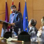 El jefe del Ejecutivo regional, Fernando López Miras, presidió el acto académico de apertura de curso 2018-2019 de las universidades públicas de la Región