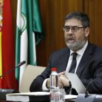 El presidente de la Cámara de Cuentas, Antonio López, en el Parlamento (Foto: Manuel Olmedo)