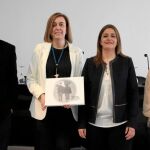 Armisén presenta el estudio junto a Estalayo, Espartero y Prieto.