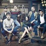 De izda. a dcha., Ingrid Rubio, Javier Rey, Eduardo Noriega, Adriana Ugarte, Marc Martínez y Pep Ambrós