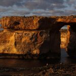 La derrumbada Ventana Azul en Malta