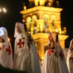 Desfile de los caballeros templarios por la calles de Ponferrada
