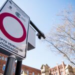 Una de las cámaras de videovigilancia situadas en la frontera de Madrid Central