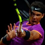 Rafa Nadal durante el partido