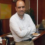 El alcalde de Alicante, Gabriel Echávarri, en una imagen de archivo al poco tiempo de ganar las elecciones