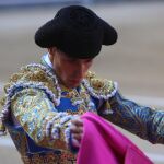 García Navarrete con el capote, en Las Ventas