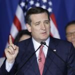 Ted Cruz, ayer, en Indianapolis