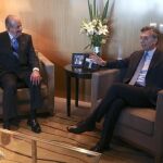 El Rey Juan Carlos con Mauricio Macri durante el encuentro celebrado hoy en la sede del Gobierno de la ciudad autónoma de Buenos Aires