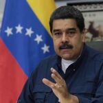 El presidente de Venezuela Nicolás Maduro, ayer durante un Consejo de Ministros en la ciudad de Caracas (Venezuela)