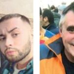 Dos de los supuestos agresores y el guardia Lozano, que tenía 50 años