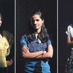 Yadis, Shatabdi y Sabina han viajado a Madrid con Plan Internacional. El lema de la campaña es «Mueve un dedo», el anular, en concreto, donde se lleva la alianza