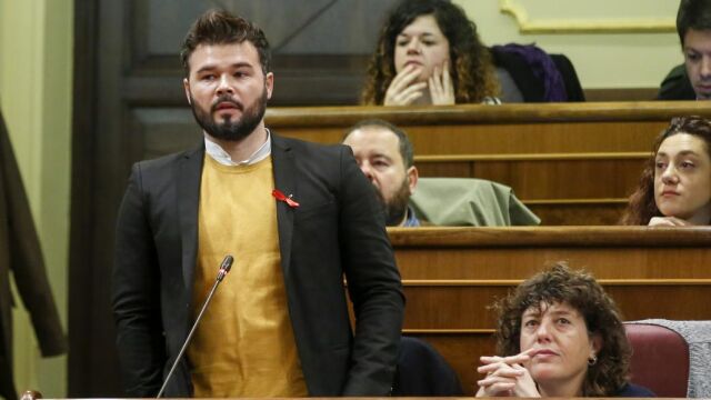 El portavoz de ERC, Gabriel Rufián