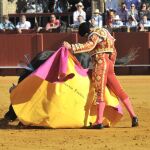 Antonio Ferrera, en su primer toro