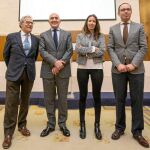 Jesús Julio Carnero, Domènec Biosca, Ainhoa Raso y Víctor Alonso en la presentación del paquete turístico