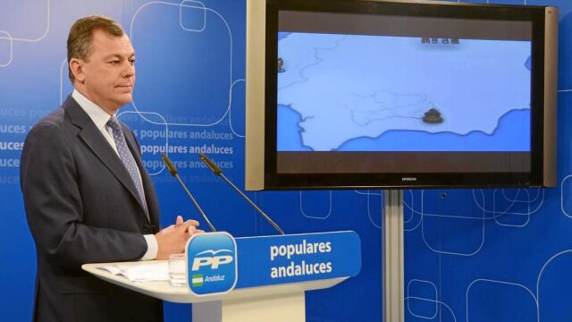 El secretario general del Partido Popular en Andalucía, José Luis Sanz